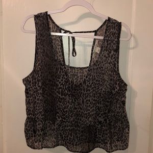 Animal print top
